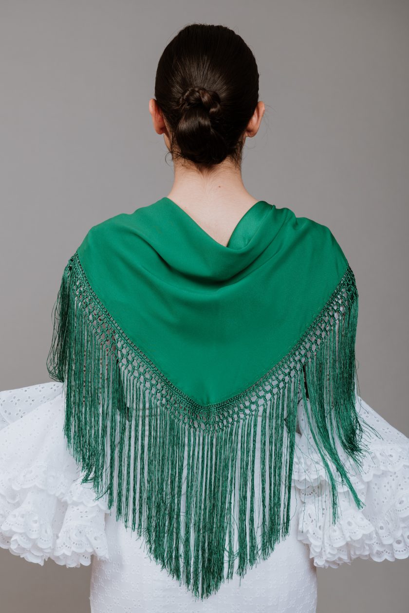 manton flamenca verde lina1960